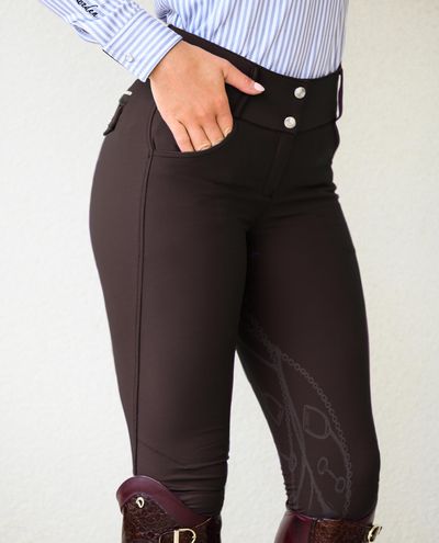 Ruskeat ratsastushousut Zoe Chocolate Breeches (42) PS of Sweden