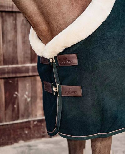 Paksu fleece kilpailuloimi Pine Green Heavy Fleece Show Rug