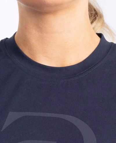 Navy Puuvilla T-paita Signe S/S Cotton T-Paita Navy