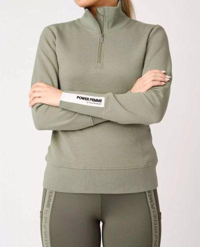 Khaki Green Paita Mid Layer Meya Khaki Green Paita Mid Layer Meya
