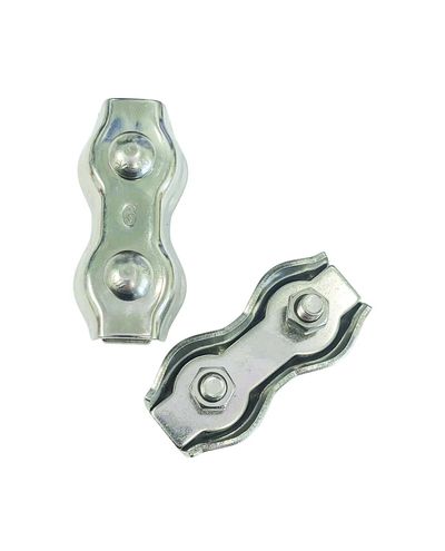 Köysiliitin 5-8mm aitaköydelle, ruostumaton teräs 6kpl