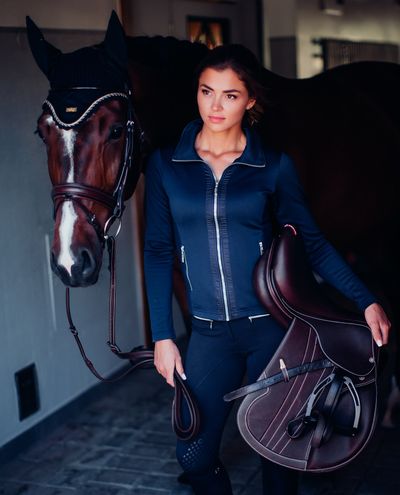 ES Navy Fleece takki
