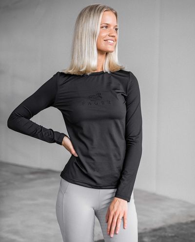Ida Pitkähihainen T-paita Musta