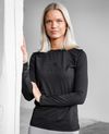 Ida Pitkähihainen T-paita Musta