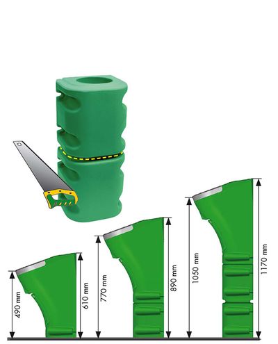 Eristetty jalka lämmitettävälle vesikupille Normandy