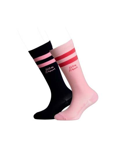 Lasten ratsastussukat Stripes 2-pack (Kentucky)
