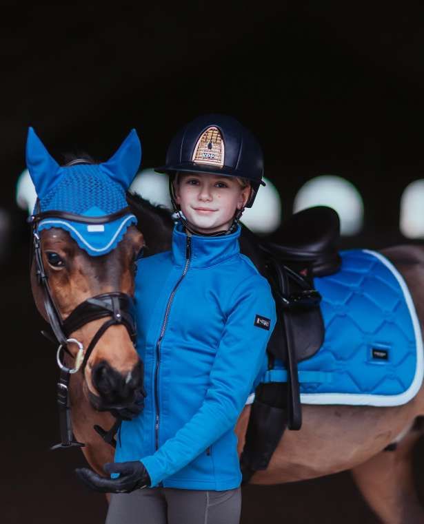 Parisian Blue Fleece takki Equestrian Stockholm